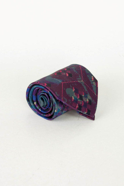 Tie purple colorful 18858