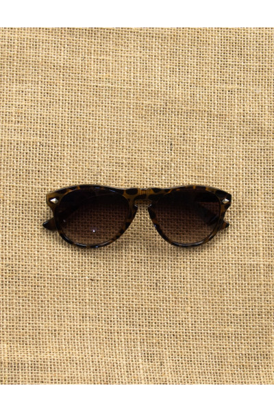 Ανδρικά λεοπάρ σκούρο γυαλιά ηλίου Luxury S5037L