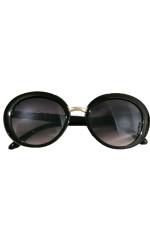Women's Black Oval Sunglasses Premium S6051