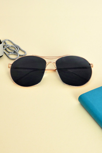 Women's Sunglasses Black Gold S7067Y