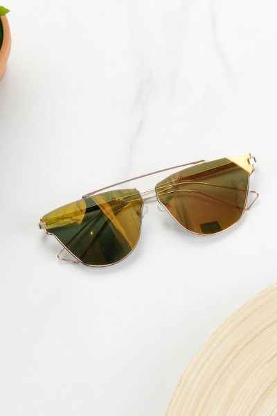 Women's Sunglasses Gold S7138Q