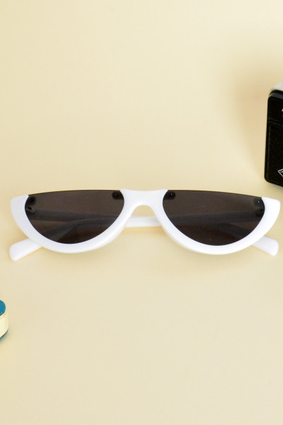 Women's sunglasses cat eye white Premium S2642