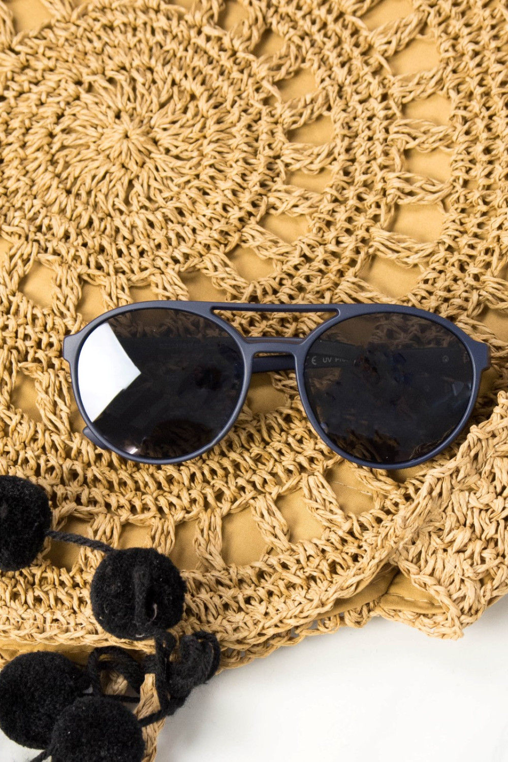 Women's Blue Premium Oval Sunglasses S1010L