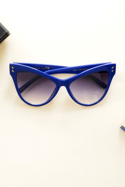 Women's blue butterfly sunglasses Handmade S6207Q