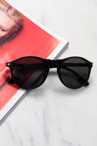 Women's black matte sunglasses Luxury S1114M