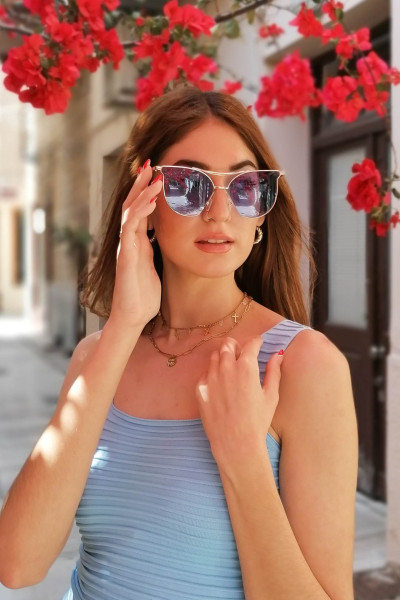 Women's Sunglasses Blue S7076