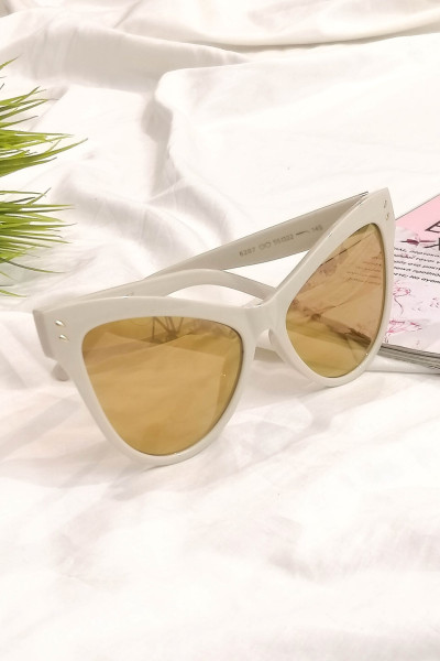 Women's gold butterfly sunglasses Handmade S6207C