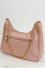 Γυναικείο ροζ τσάντακι δερματίνη 11231D
