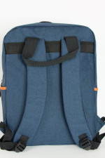 Ανδρικό μπλε στρογγυλό Backpack μονόχρωμο 1205F